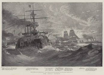 Quelques navires de guerre russes
